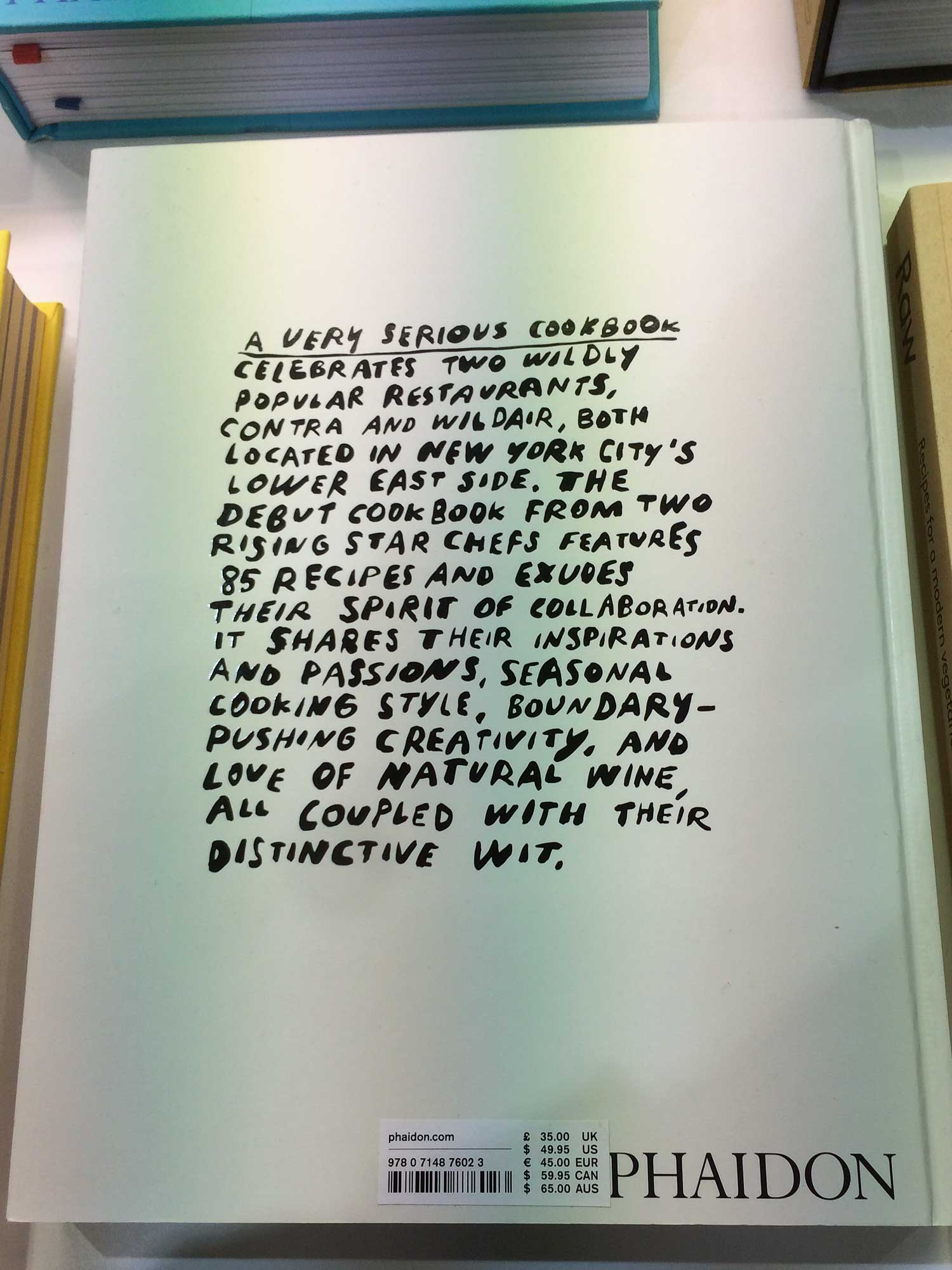 a-very-serious-cookbook-back-cover Rückwärtiger Cover des Kochbuchs "A very Serious Cookbook"