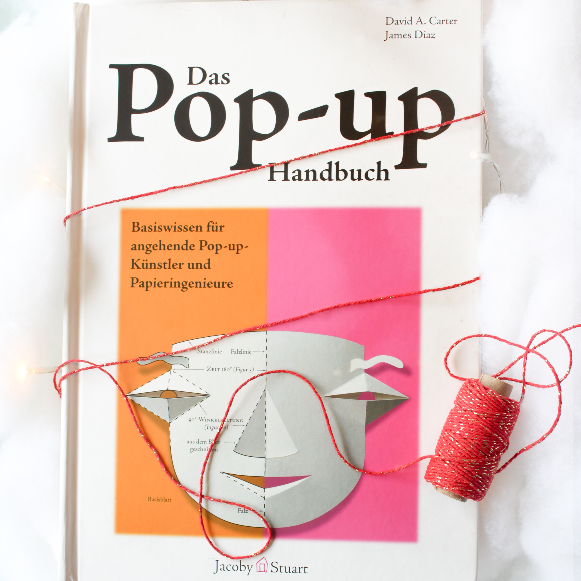 20191212 10 Presents The Elements of Pop-up Photo ©Kimberley Hoffman Book: The Elements of Pop-up. Decorative string winds around the book