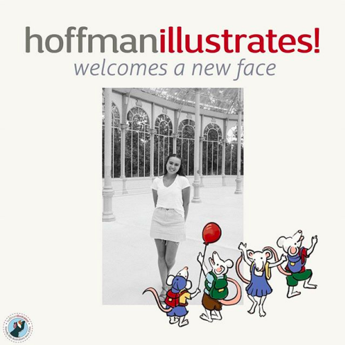 hoffmanillustrates! welcomes a new face Combined photo with illustration and graphic design: hoffmanillustrates! welcomes a new face