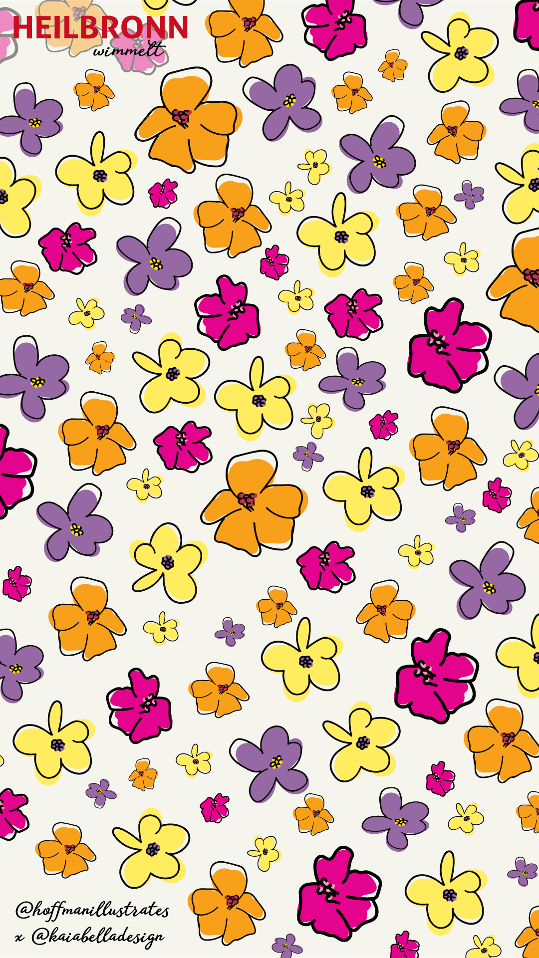Illustration of colorful flowers