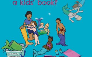 Illustration: Children in a sea child swimming school Caption: How to design hidden object pictures?